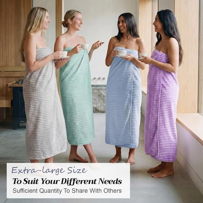 4 Pcs Extra Large Bath Towel 40x80'' Oversized Microfiber Bath Sheet,Macaron - color: Pastel