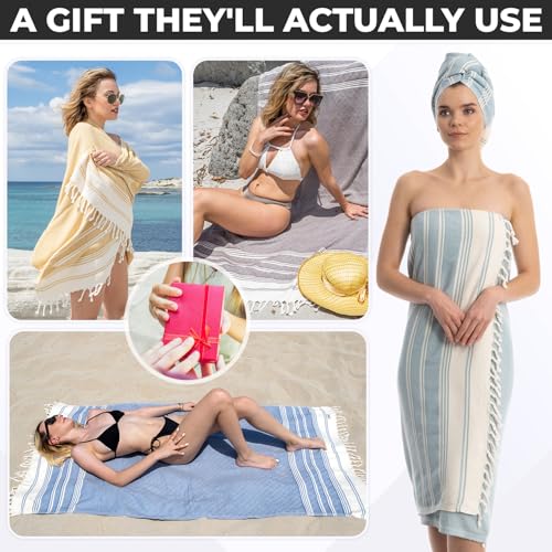 DEMMEX Organic Diamond Turkish Bath & Beach Towel | 100% Oeko-TEX Certified Turkish Cotton, Ultra-Soft, Quick-Dry, Lightweight, Compact & Oversized Luxury Peshtemal Towel, Prewashed, 71"x36", Brown - color: Brown