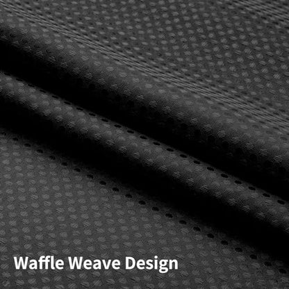 Colorful Star No Hook Shower Curtain with Snap in Fabric Liner, Waffle Weave Heavy Duty Thick Shower Curtains with Mesh Top Window, Hotel Style Waterproof Bathroom Curtain Set, 72 x 87 Inch, Black - color: Black, size: 72"W x 87"L (Pack of 1)