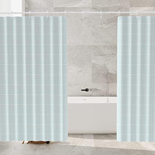 Shower Curtain Hooks, Goowin Shower Curtain Rings, Stainless Steel Shower Curtain Hooks Rust Proof Free Sliding Double Shower Hooks for Curtain, Shower Curtains & Liners (White) - color: White