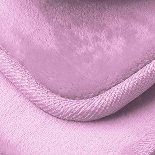 Clara Clark 3 Piece Bathroom Rugs Bath Mat Set, Velvet Memory Foam Bath Mats for Bathroom - Non-Slip, PVC Backing Bath Rugs, Washable - Dries Quickly, Lavender - color: Lavender Dream