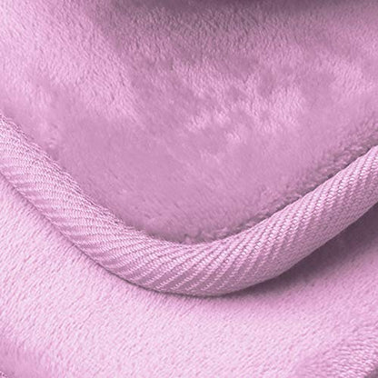 Clara Clark 3 Piece Bathroom Rugs Bath Mat Set, Velvet Memory Foam Bath Mats for Bathroom - Non-Slip, PVC Backing Bath Rugs, Washable - Dries Quickly, Lavender - color: Lavender Dream