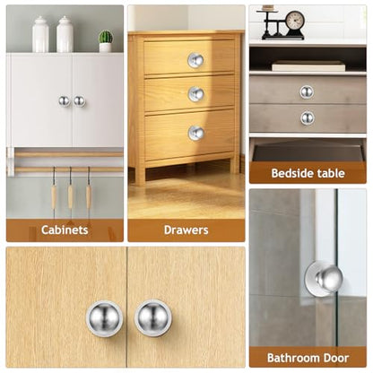 2pcs Self-Adhesive Suction Cup Door Handles Stainless Steel Cabinet Pulls for Shower Doors Glass Sliding Cabinets No Drilling Installation