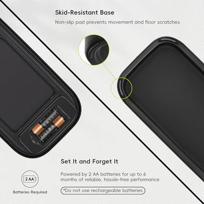 EKO Morandi Slim Automatic Bathroom Trash Can with Lid, 2.6 Gallon Touchless Garbage Can, Waterproof Motion Sensor Trash Bin for Bathroom, Office, Black - size: Morandi 10L- Midnight Black