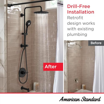 American Standard 24" Spectra Versa Shower System, Rain Head, Matte Black - color: Matte Black