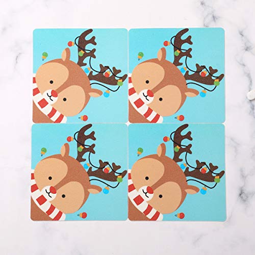 YiZYiF 12Pcs Non-Slip Bathtub Stickers Bathroom Shower Treads Cute Animal Kindergarten Decal for Kids Room Stairs Floors Pools (Owl, Zebra, sika Deer Randomly) Random Color 12 * 12cm