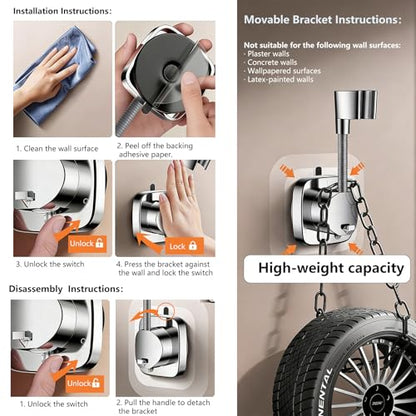 Filtered Shower Head with Handheld, High Pressure 6-Mode Water Softener for Hard Water, 12 Replacement Filters, 75" Anti-Burst Extra Long Hose & Adjustable Bracket for Healthier Skin and Hair