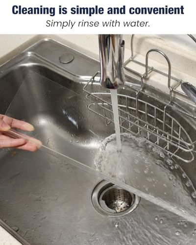 Acrylic Sink Splash Guard, Highly Transparent Fixed Splash Guard for Kitchen Island & Bathroom（15.8"L x 1.6"W x 4.7"H） - size: 15.8″