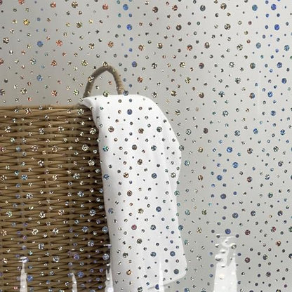 Holographic PEVA Shower Curtain Liner, Glitter Gem Pattern, 70 x 72 in | Waterproof Clear Plastic, 3 Bottom Magnets, 12 Rustproof Grommets, Color-Changing Effect, For Stalls and Tubs - color: Gem