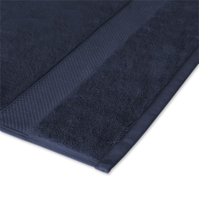 Maisonette Loft Egyptian Cotton Turkish Hand Towels - Soft, Absorbent Washcloths for Face - Ideal Quick Dry Small Towel Wash Cloth Set for Bathroom - (13" x 13", 6 Pack) - Navy Blue - color: Navy, style: Washcloths Set of 6