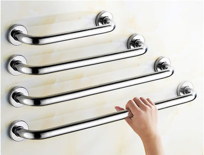Bathroom Grab Bar, Silver Grab Bar 27 Inch, Restroom Hand Rails, Stainless Steel Wall Mount Grab Bar, Balance Handrail Shower Assist, Toilet Rails Elderly(Size:58cm) - size: 58cm