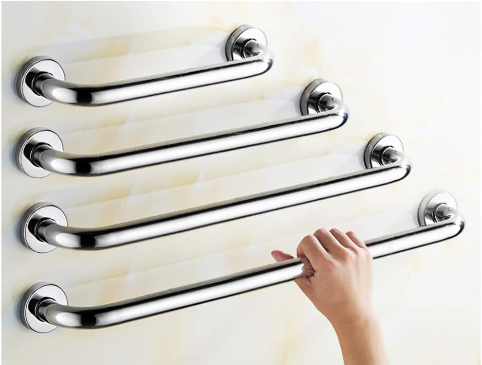 Bathroom Grab Bar, Silver Grab Bar 27 Inch, Restroom Hand Rails, Stainless Steel Wall Mount Grab Bar, Balance Handrail Shower Assist, Toilet Rails Elderly(Size:38cm) - size: 38cm