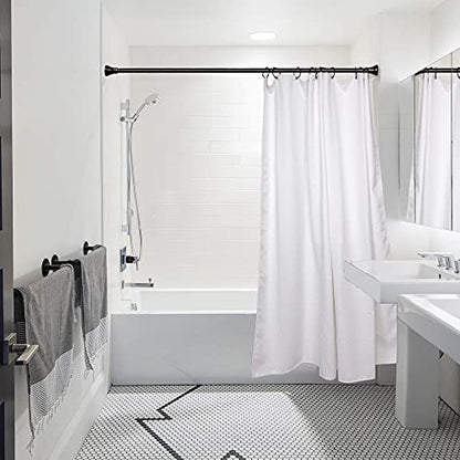 HK9BK Shower Curtain Rings for Bathroom Black - Set of 12 - color: Black