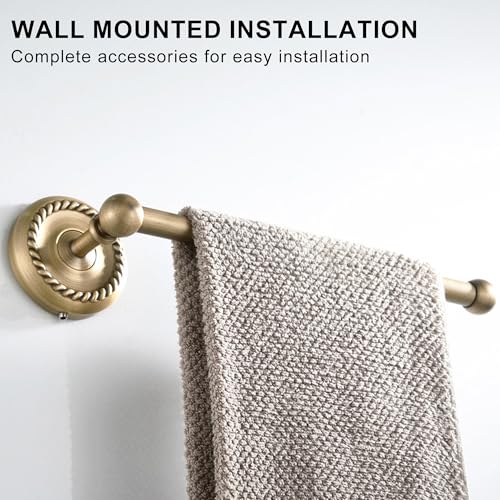Antique Bronze Towel Holder for Bathroom Hand Towel Rack Wall Mounted - color: Towel Holder