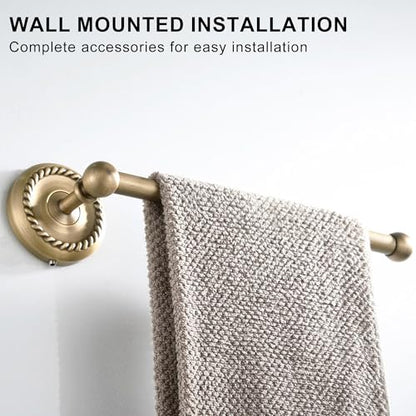 Antique Bronze Towel Holder for Bathroom Hand Towel Rack Wall Mounted - color: Towel Holder