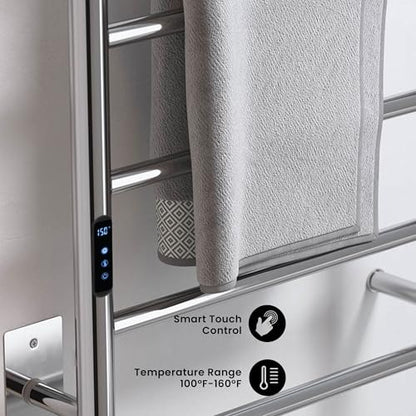 Swiss Madison Ivy 8-Bar Electric Towel Warmer Heated Towel Racks for Bathroom in Chrome - color: Chrome