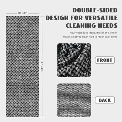 2 Pack Japanese Exfoliating Shower Towel Dual-Sided 3D Weaving | Extra Long 120cm Back Scrubber for Men Women(Black+Pink) - color: Black+pink