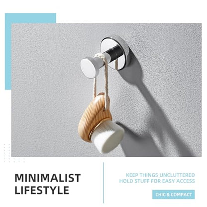Angle Simple Single Bath Towel Hook, SUS304 Stainless Steel Round Coat Hook Wall Mounted, Robe Hanger for Kitchen Bathroom Polished Chrome - color: Polished Chrome, size: 1 Pack