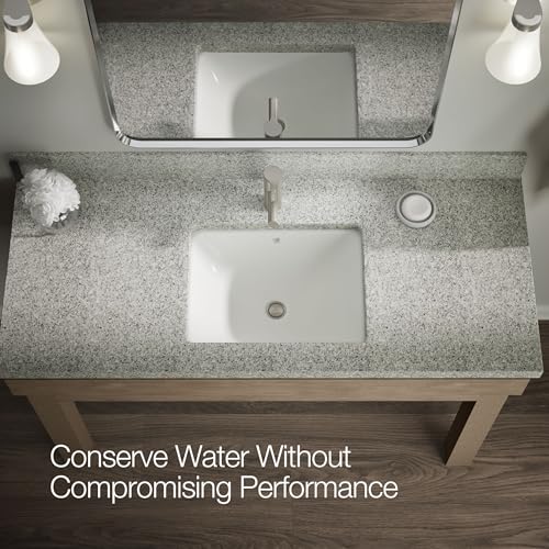 KOHLER K-35048-4N-BN Elate® Single-Handle Bathroom Sink Faucet, Single-Handle Bathroom Sink Faucets, 0.5 GPM, Vibrant Brushed Nickel - color: Vibrant Brushed Nickel, size: 0.5 GPM