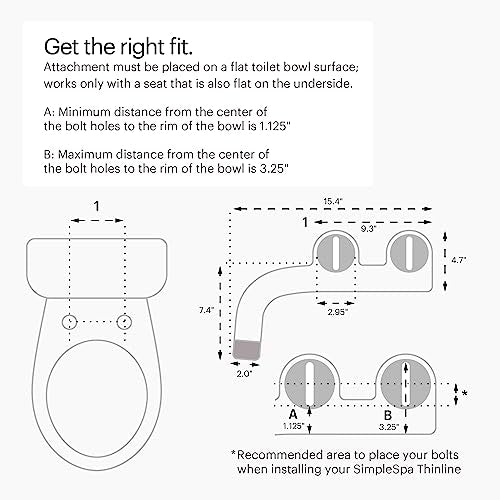 Brondell Bidet Attachment SS-250 SimpleSpa with Fresh Water Spray, Dual Nozzle, Adjustable Pressure + Portable Travel Bidet GoSpa GS-70 Bundle