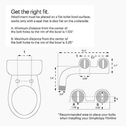 Brondell Bidet Attachment SS-250 SimpleSpa with Fresh Water Spray, Dual Nozzle, Adjustable Pressure + Portable Travel Bidet GoSpa GS-70 Bundle