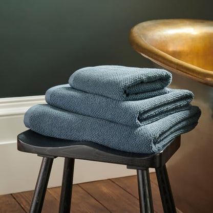 Christy Brixton 4 Piece Towel Set | Slate Blue | 100% Cotton | Ultra Soft | Super Absorbent | 600GSM | 2 Bath Sheets 2 Hand Towels - color: Slate, size: 2 Hand 2 Bath Sheet Set