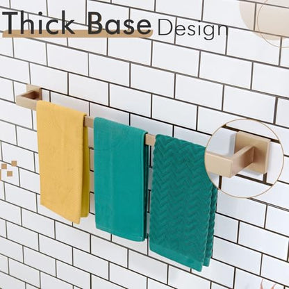 KOKOSIRI 36-Inch Towel Bars for Bathroom Kitchen Towels Holder Wall Mount SUS304 Stainless Steel Towel Rack, Champagne Bronze B4003CPG-L36 - color: Champagne Bronze, size: 36-Inch