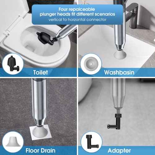 TheElves Toilet Plunger Heavy Duty High Pressure Clog Remover