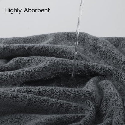REDKISS 6 Piece Towel Set for Bathroom, 100% Cotton Hotel Collection, Soft Absorbent Quick-Dry, 700 GSM, Gray - color: Gray