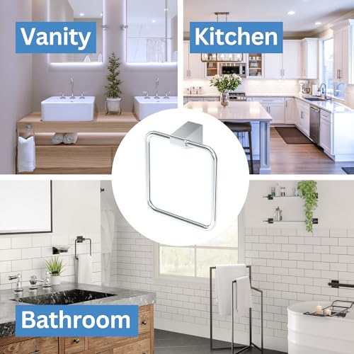 Gatco 5652 A-Line Towel Ring, Chrome - color: Chrome, style: A-Line