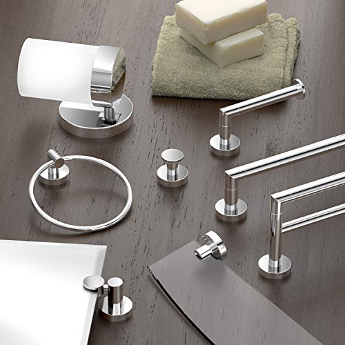 Gatco 4632 Glam Towel Ring, Chrome / Wall Mounted 6.5" Towel Ring for Bathroom - color: Chrome