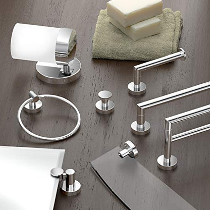 Gatco 4632 Glam Towel Ring, Chrome / Wall Mounted 6.5" Towel Ring for Bathroom - color: Chrome