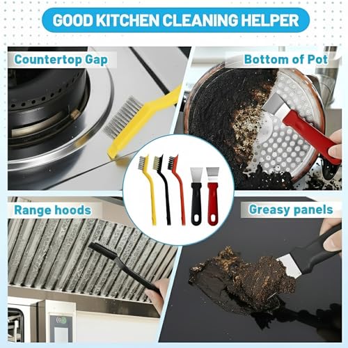 23Pcs Crevice Cleaning Brush Set, Hard Bristle Scrub Brushes Tools for Gaps | Deep Cleaning Window Groove Cleaning Brush, Grout Brush for Tile Lines, Sliding Door, Sill, Shutter, Bottle, Corner, Sink