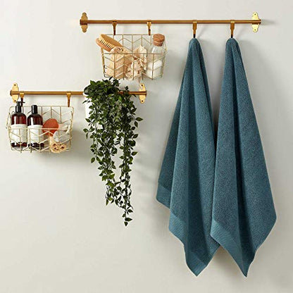Christy Luxe 6 Piece Towel Set | Denim Blue | Luxe Heavyweight 100% Turkish Cotton | Ultra Soft | Super Absorbent | 730GSM | 2 Bath Sheets 2 Hand Towel 2 Face Cloths - color: Denim, size: 6 Piece Bath Sheet Set