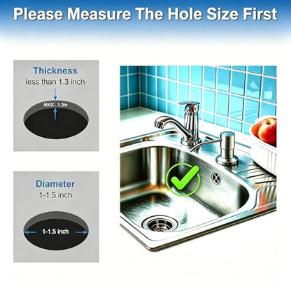 Soap Dispenser for Kitchen Sink, Countertop/Built in Dish Soap Dispenser | Sink Soap Dispenser with Stainless Steel Pump and 47" Silicone Extension Tube Kit, No Need to Frequent Refills-Brushed Nickel - color: Brushed Nickel