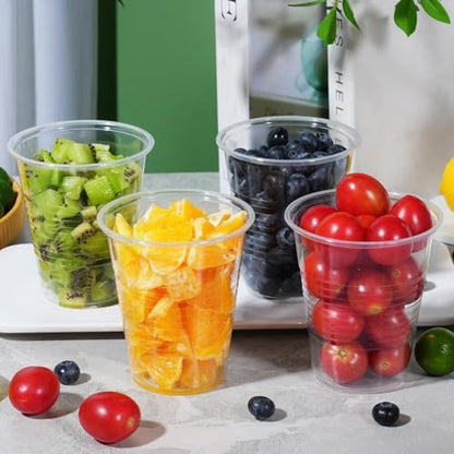 SIUQ 300 Pack 12 oz Plastic Cups, Clear Disposable Drinking Water Cups | Hot/Cold Party Drinking Cups, PP Clear Plastic Cups Bulk for Party, Picnic, BBQ, Wedding, Travel, Christmas & Events - style: 12 oz-300pack