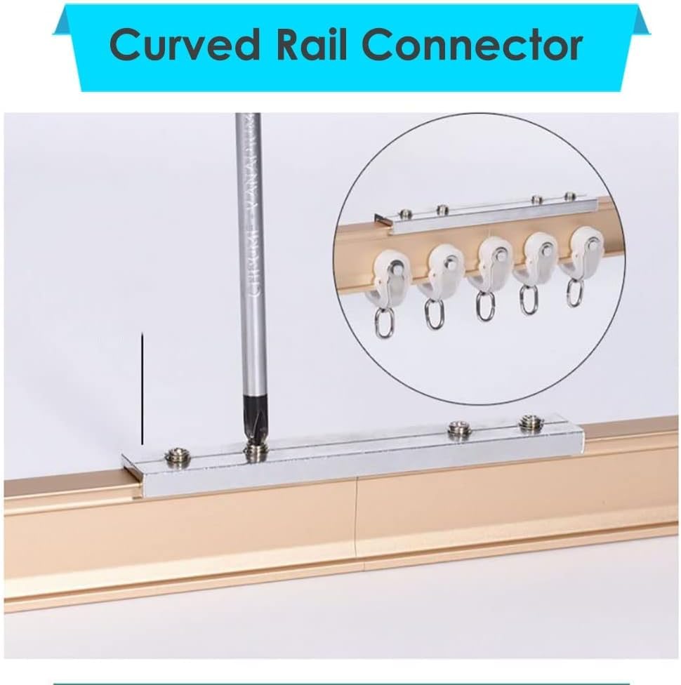 Window Curtain Track, Heavy Duty Curved Curtain Rod Room Divider for Living Room, Bedroom, Shower Fittings(Wall Mount,5m/16.4ft) - color: Wall Mount, size: 5m/16.4ft