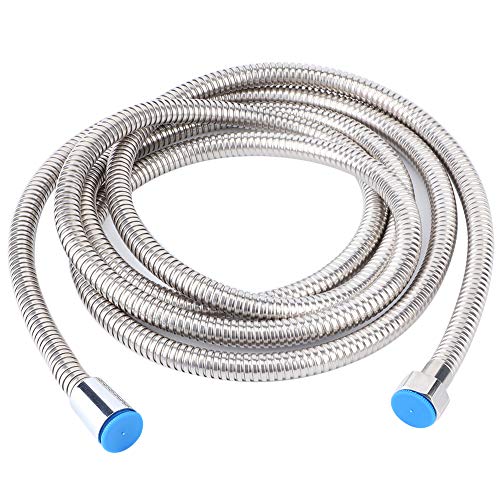 Tyenaza 3m Shower Hose, Stainless Steel Explosion Proof Long Shower Hose Replacement Bathroom Accessories