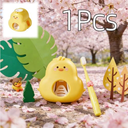Auto Squeeze Toothpaste Funny Duck Toothbrush Holder, 1Pcs | Daily Home Use