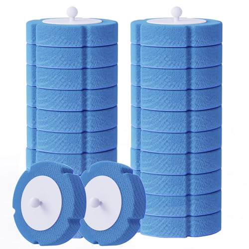 Disposable Toilet Brush Refills 20 PCS Blue(20 Refills)
