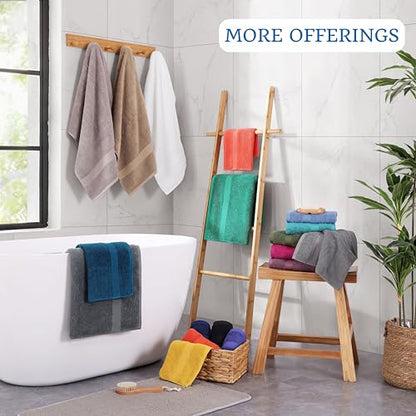 LANE LINEN Bath Sheets Quick Dry 100% Cotton 2 Pack Oversized - Platinum | Hotel Bath Sheets - Oversized & Roomy, Lightweight & Breathable, Fade-Resistant Color, Classic Terry Weave, Densely Woven - color: 05: Platinum, size: 2 Piece Bath Sheets
