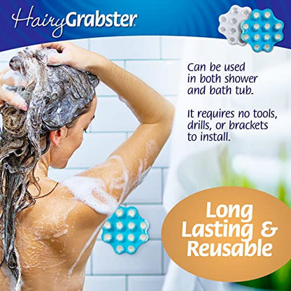 As Seen on Shark Tank Hair Shower Drain Hair Catcher, Hair Stopper Bathtub Drain Protector, & Catcher Drain Cover Alternative, Must-Haves HairyGrabster, 1 Pack, Purple - color: Purple, size: 1 Pack
