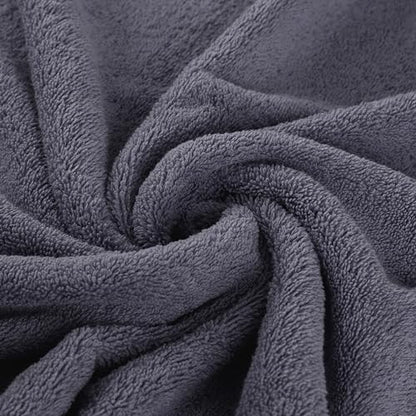 CTT - Luxury 6 Piece Towel Set, 100% Turkish Cotton, Quick Drying, Highly Absorbent & Comfy, Includes 2 Bath Towels, 2 Hand Towels & 2 Washcloths | (Grey) - color: Grey, size: 6-Piece Towel Set