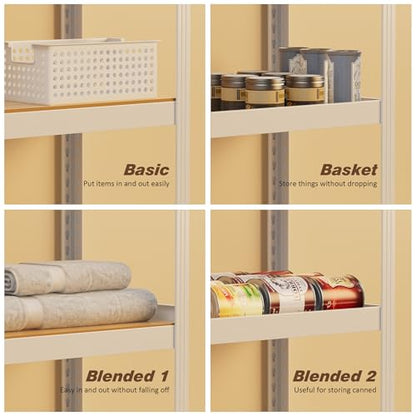 5 Tier 24"W x 16"D x 60"H Storage Shelves White Metal Garage Shelving | Heavy Duty Shelves Organization Multipurpose Shelf Kitchen Garage Pantry Closet - size: 24" W x 16" D x 60" H