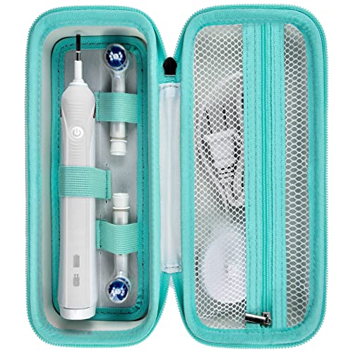 Comecase Toothbrush Travel Case for Oral-B/Sonicare - White, Bag Only | Mesh Pocket for Accessories, Fits Oral-B Pro 1000 2000 3000 3500 1500, for Sonicare 4100 5100, Travel Storage - color: White, size: Regular Size