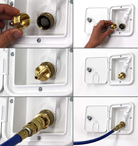 Winterize Blow Out Adapter for RV, Boat, Motorhome, Camper, and Travel Trailer: Air Compressor Quick-connect Plug to Male Garden Hose Faucet Fitting (Solid Lead-Free Brass)