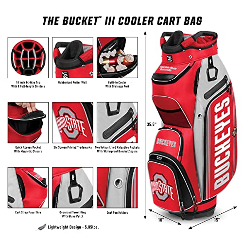 Team Effort NCAA The Bucket III Cooler Cart Golf Bag