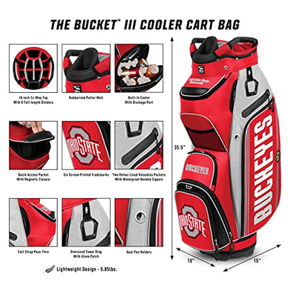 Team Effort NCAA The Bucket III Cooler Cart Golf Bag