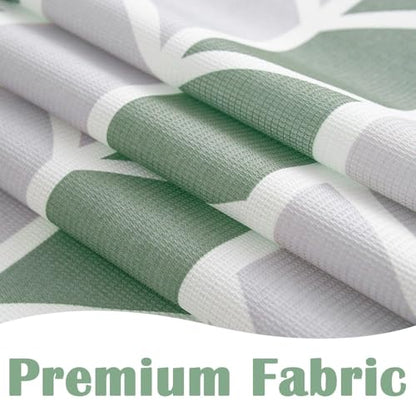 jinchan Green and White Shower Curtain Chevron Arrow Geometric Farmhouse Shower Curtains for Bathroom Waterproof Fabric Shower Curtain Modern Shower Curtain Set with Hooks 70x72 inches - color: Arrow Green, size: 70"W x 72"L (Pack of 1)