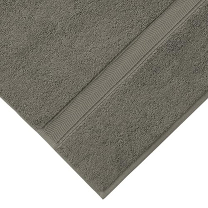 Supreme Terry 2-Piece Bath Towel Set, Hotel & Spa Quality, Plush and Absorbent 100% Turkish Cotton Towels, Quick Dry-Dark Grey - color: Dark Grey, size: Bath Towel Set